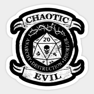 Chaotic Evil RPG Alignment Sticker